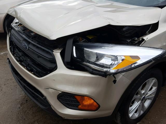 1FMCU0F72HUC43864 - 2017 FORD ESCAPE S BEIGE photo 9