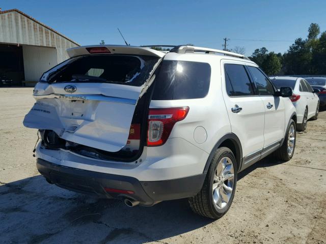 1FMHK7F80BGA17339 - 2011 FORD EXPLORER L WHITE photo 4