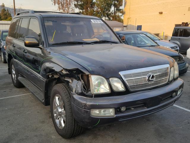 JTJHT00W533531936 - 2003 LEXUS LX 470 BLACK photo 1