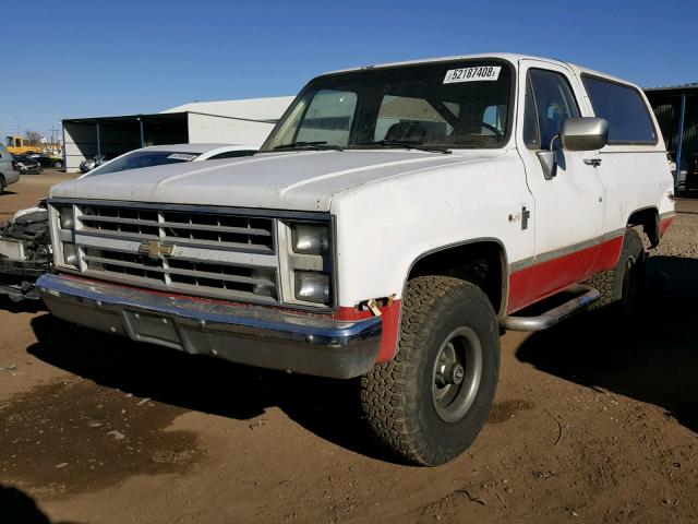 1G8EK18H3GF205054 - 1986 CHEVROLET BLAZER K10 WHITE photo 2