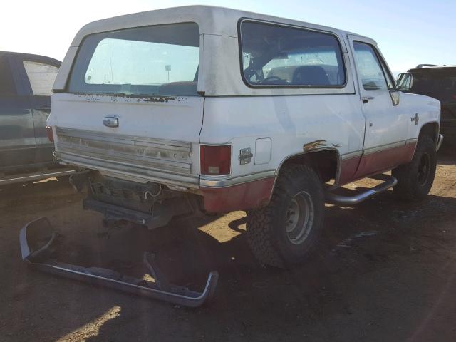 1G8EK18H3GF205054 - 1986 CHEVROLET BLAZER K10 WHITE photo 4