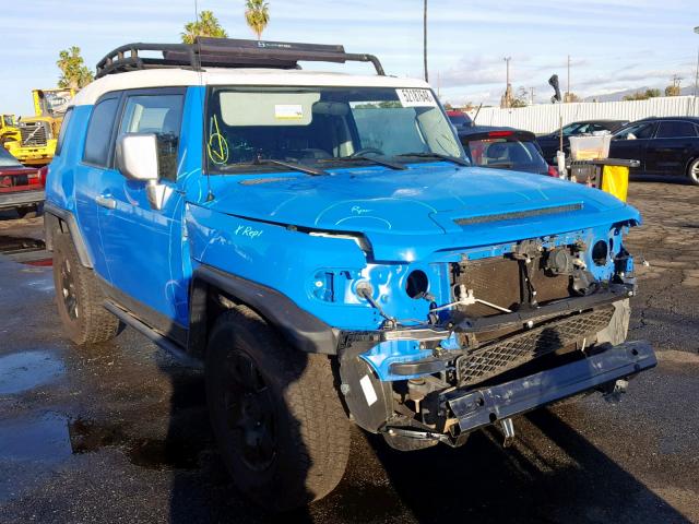 JTEZU11F970008642 - 2007 TOYOTA FJ CRUISER BLUE photo 1