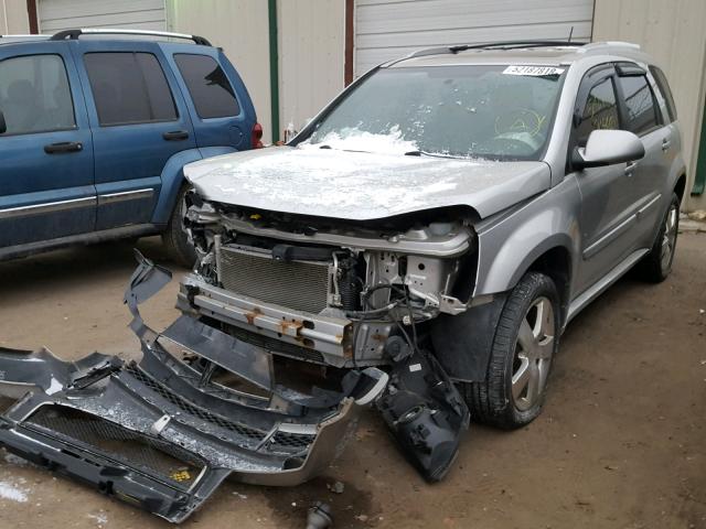 2CNDL937286301308 - 2008 CHEVROLET EQUINOX SP SILVER photo 2