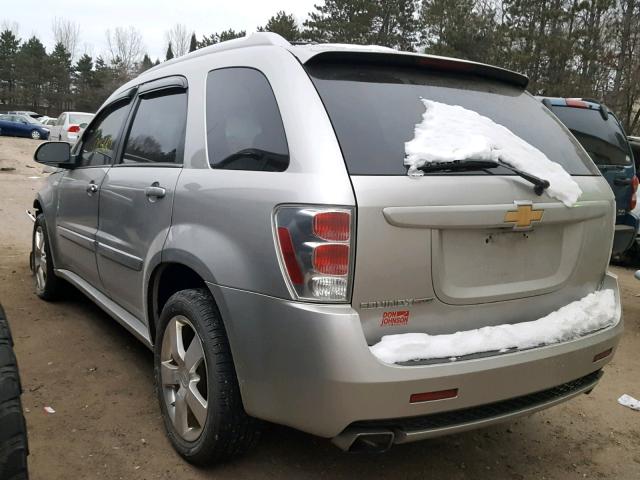 2CNDL937286301308 - 2008 CHEVROLET EQUINOX SP SILVER photo 3