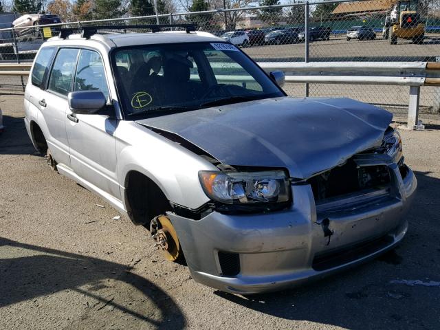 JF1SG66658H731853 - 2008 SUBARU FORESTER S SILVER photo 1