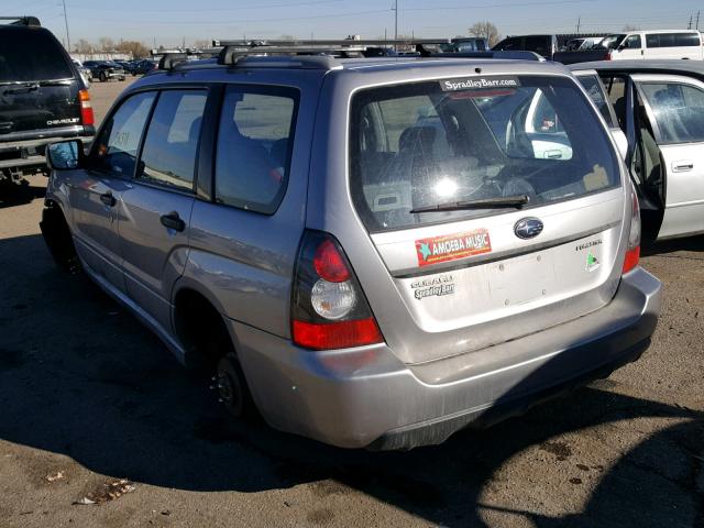 JF1SG66658H731853 - 2008 SUBARU FORESTER S SILVER photo 3