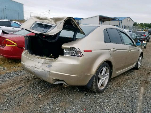 19UUA66264A029336 - 2004 ACURA TL GOLD photo 4