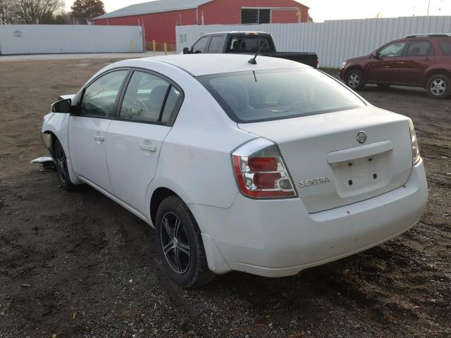 3N1AB61E38L614571 - 2008 NISSAN SENTRA 2.0 WHITE photo 3