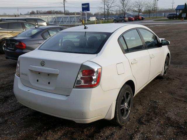 3N1AB61E38L614571 - 2008 NISSAN SENTRA 2.0 WHITE photo 4