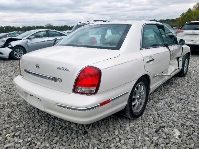 KMHFU45E32A204729 - 2002 HYUNDAI XG 350 WHITE photo 4