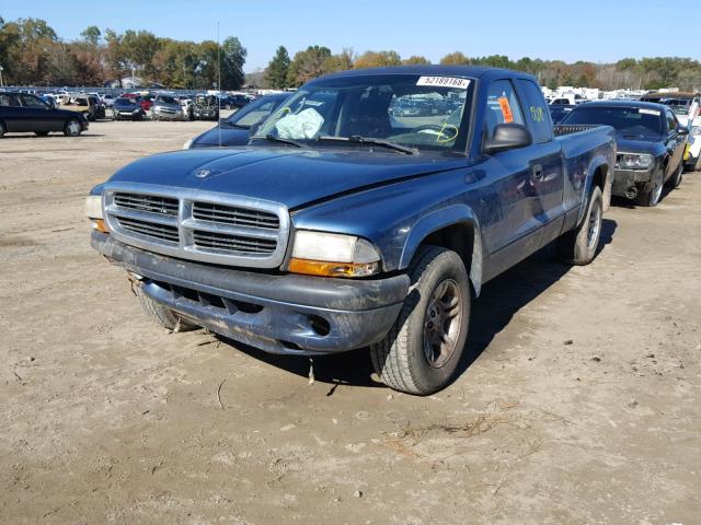 1D7GL32K54S686669 - 2004 DODGE DAKOTA SPO BLUE photo 2