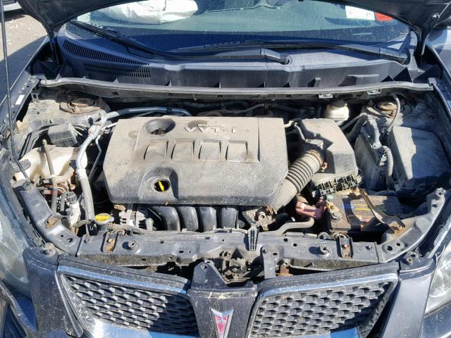 5Y2SP67839Z462922 - 2009 PONTIAC VIBE GRAY photo 7