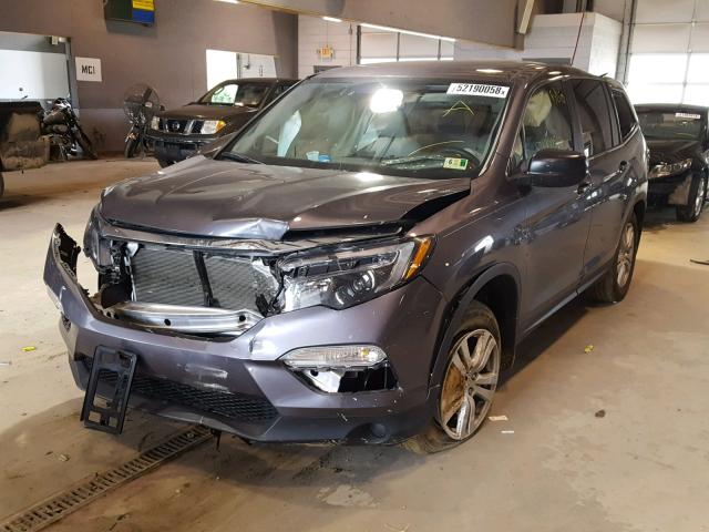 5FNYF5H19GB036311 - 2016 HONDA PILOT LX GRAY photo 2