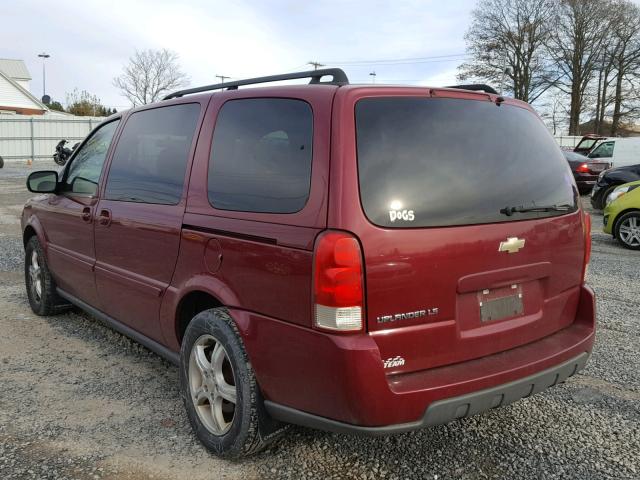 1GNDV23L05D240113 - 2005 CHEVROLET UPLANDER L წითელი ფოტო 3