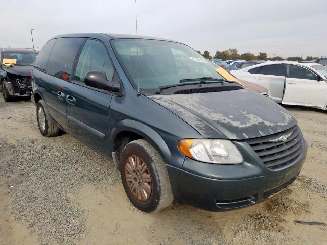 1A4GP45R16B582187 - 2006 CHRYSLER TOWN & COU GREEN photo 1