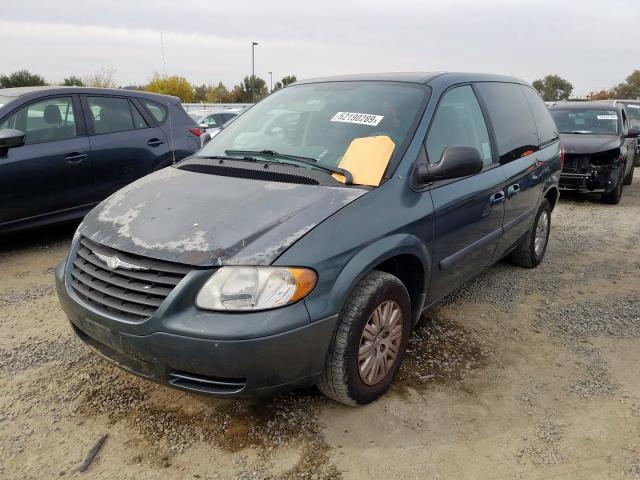 1A4GP45R16B582187 - 2006 CHRYSLER TOWN & COU GREEN photo 2