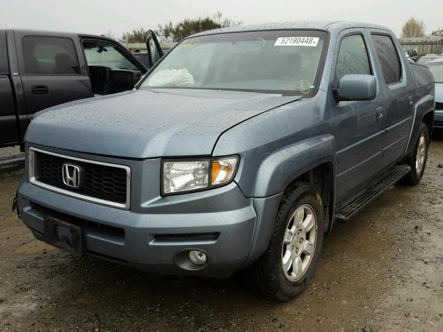 2HJYK16476H552060 - 2006 HONDA RIDGELINE BLUE photo 2