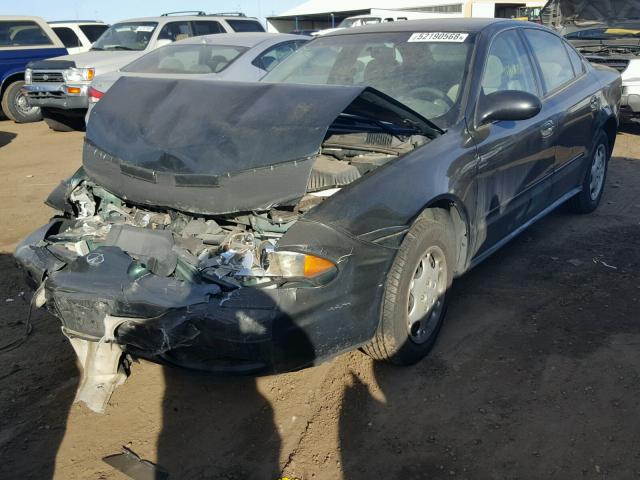 1G3NK52F33C192158 - 2003 OLDSMOBILE ALERO GX GREEN photo 2