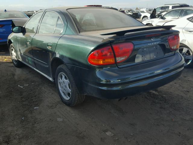 1G3NK52F33C192158 - 2003 OLDSMOBILE ALERO GX GREEN photo 3