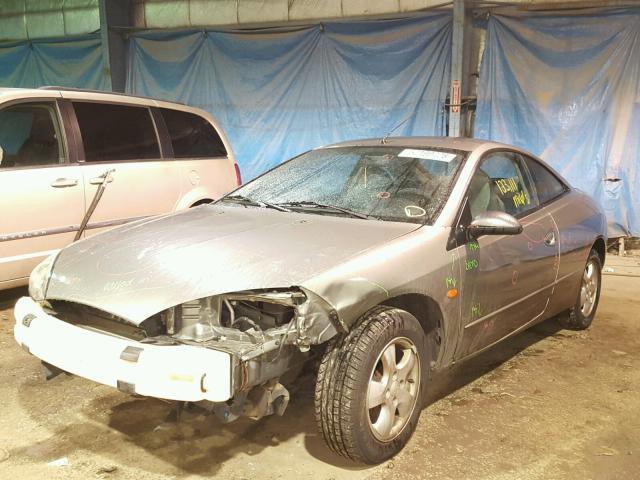 1ZWFT61L5Y5637115 - 2000 MERCURY COUGAR V6 GRAY photo 2