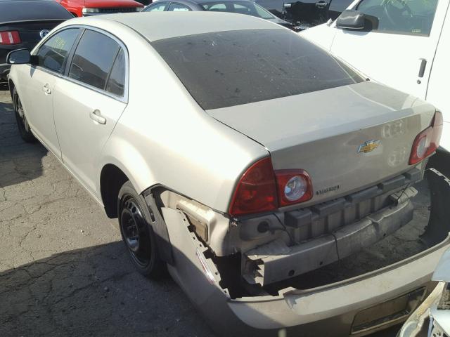 1G1ZA5EB2AF254232 - 2010 CHEVROLET MALIBU LS 金色 照片 3