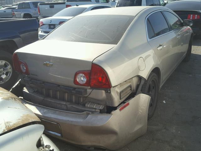 1G1ZA5EB2AF254232 - 2010 CHEVROLET MALIBU LS 金色 照片 4