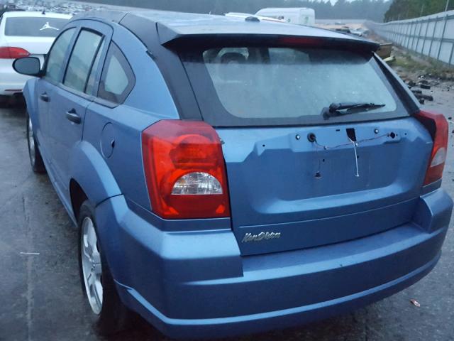 1B3HB48BX7D560123 - 2007 DODGE CALIBER SX BLUE photo 3