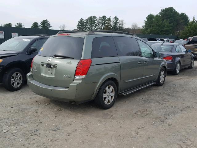 5N1BV28U25N108736 - 2005 NISSAN QUEST S TAN photo 4