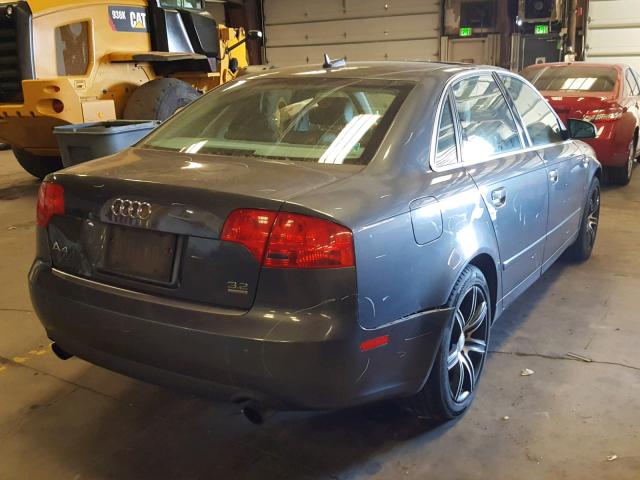 WAUDG68E75A476549 - 2005 AUDI A4 3.2 QUA GRAY photo 4