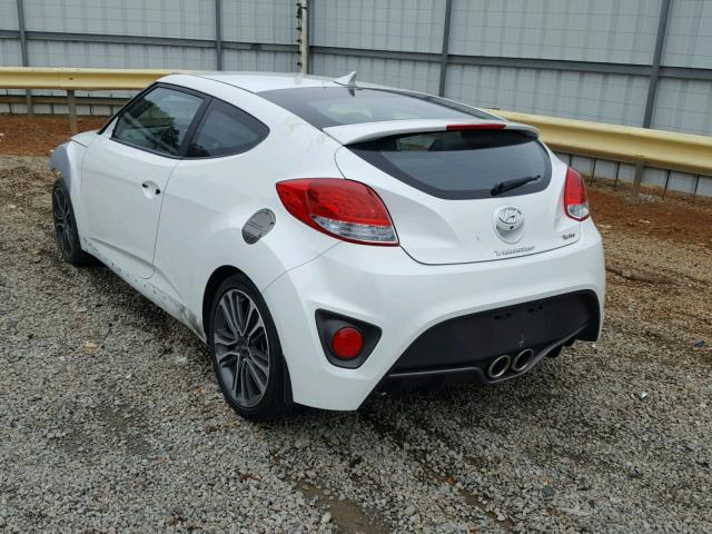 KMHTC6AE0GU275433 - 2016 HYUNDAI VELOSTER T WHITE photo 3