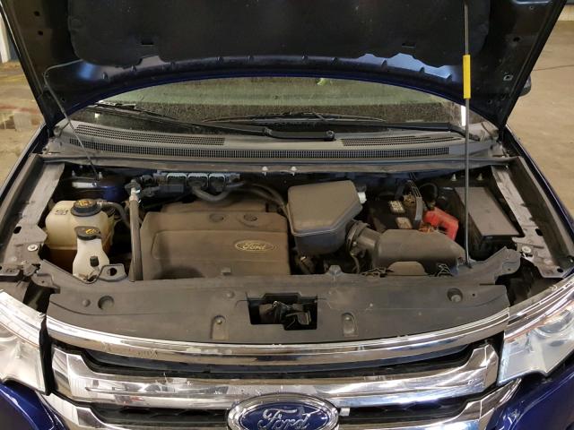 2FMDK3JC1DBB22503 - 2013 FORD EDGE SEL BLUE photo 7