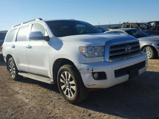 5TDKY5G14CS038555 - 2012 TOYOTA SEQUOIA LI WHITE photo 1