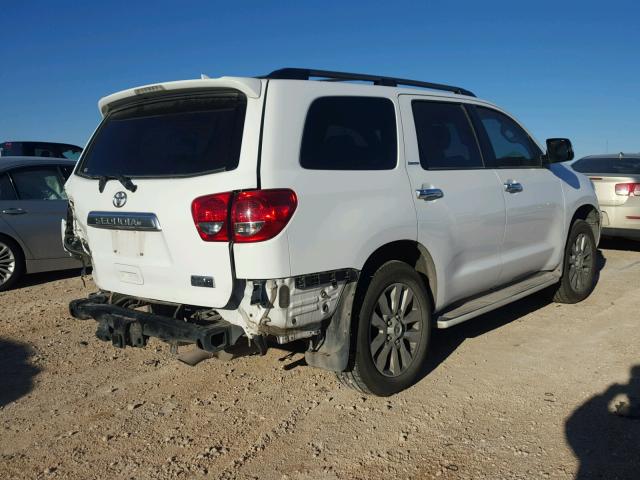 5TDKY5G14CS038555 - 2012 TOYOTA SEQUOIA LI WHITE photo 4