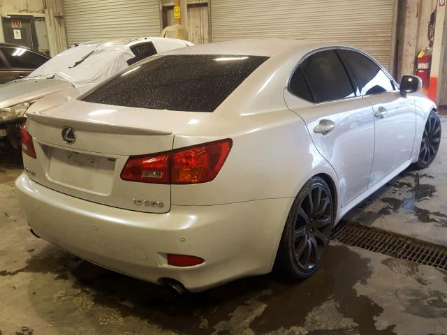 JTHBE262065006552 - 2006 LEXUS IS 350 WHITE photo 4