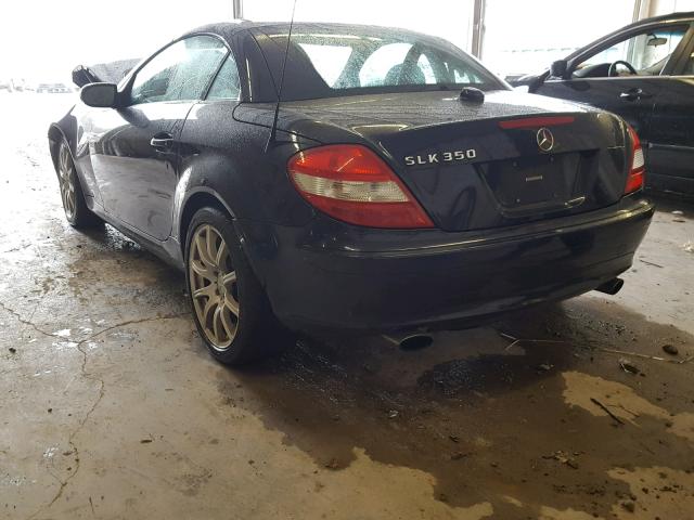 WDBWK56F65F047369 - 2005 MERCEDES-BENZ SLK 350 BLACK photo 3