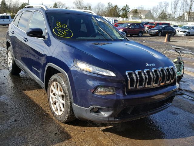 1C4PJMCB9FW624563 - 2015 JEEP CHEROKEE L BLUE photo 1