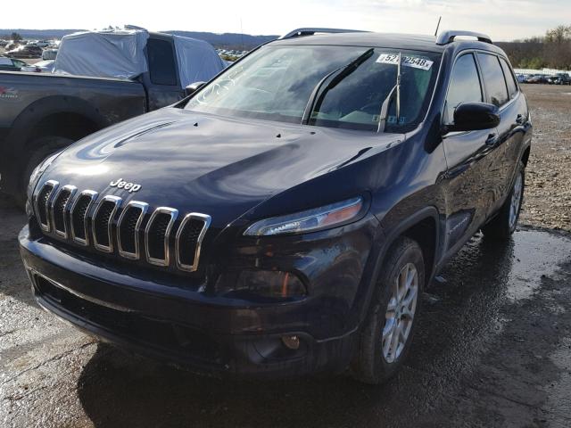 1C4PJMCB9FW624563 - 2015 JEEP CHEROKEE L BLUE photo 2