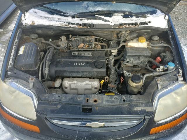 KL1TD62665B328192 - 2005 CHEVROLET AVEO BASE Qara foto 7