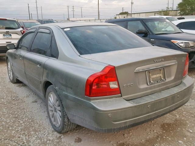 YV1TS592861444524 - 2006 VOLVO S80 2.5T GRAY photo 3