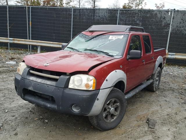 1N6ED27Y81C366819 - 2001 NISSAN FRONTIER C RED photo 2