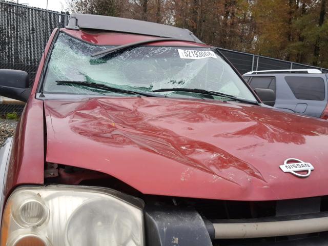 1N6ED27Y81C366819 - 2001 NISSAN FRONTIER C RED photo 9