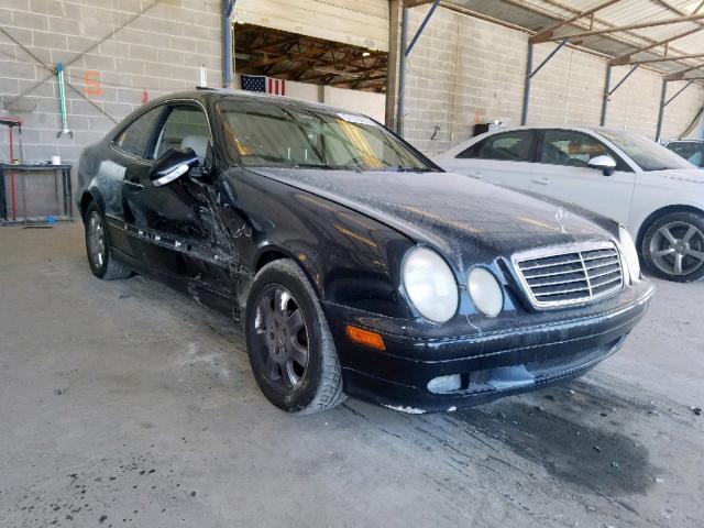 WDBLJ65G52T127393 - 2002 MERCEDES-BENZ CLK 320 BLACK photo 1