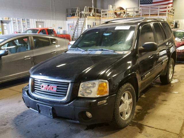 1GKDT13S722100779 - 2002 GMC ENVOY BLACK photo 2