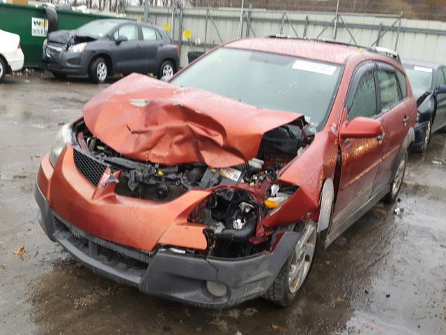 5Y2SL62854Z415385 - 2004 PONTIAC VIBE BURGUNDY photo 2