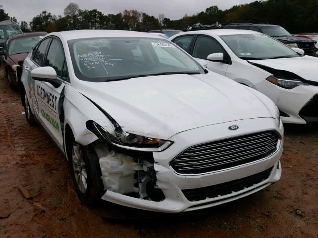 3FA6P0G71FR119554 - 2015 FORD FUSION S WHITE photo 1