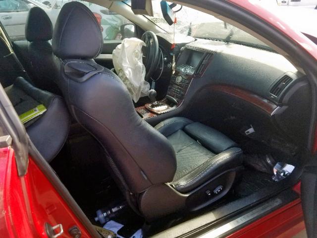 JNKCV64E48M119647 - 2008 INFINITI G37 BASE RED photo 5