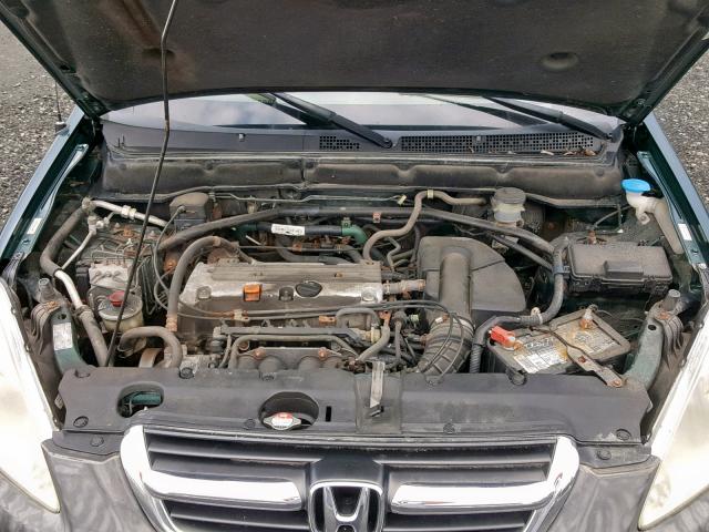 SHSRD78883U148992 - 2003 HONDA CR-V EX GREEN photo 7