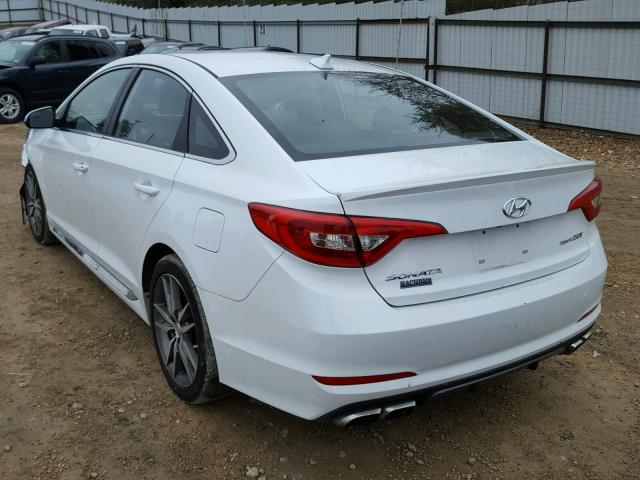 5NPE34AB7HH512261 - 2017 HYUNDAI SONATA SPO WHITE photo 3