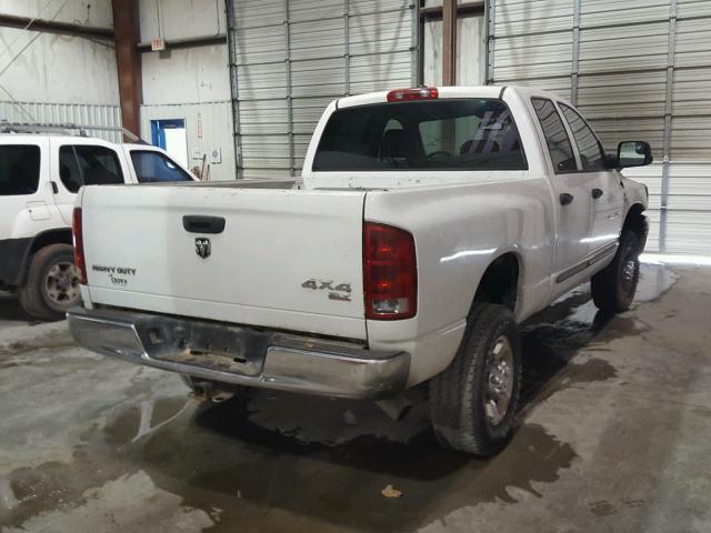 1D7KS28CX6J123441 - 2006 DODGE RAM 2500 S WHITE photo 4