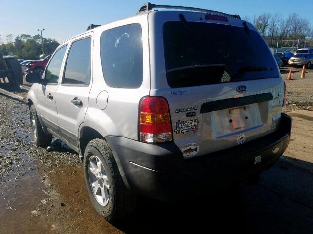 1FMYU93186KA12132 - 2006 FORD ESCAPE XLT SILVER photo 3